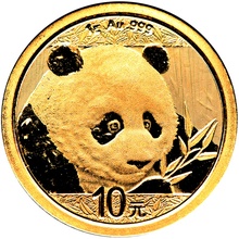 2018 1g Chinese Panda Gold Coin