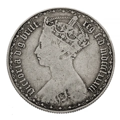 1883 Victoria Silver Gothic Florin