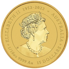 2024 1/10oz Perth Mint Year of the Dragon Coloured Gold Coin