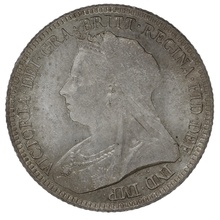 1893 Silver Sixpence Coin Queen Victoria 