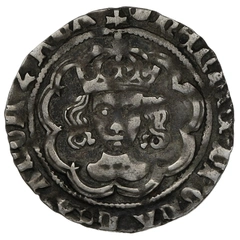 1495-1498 Henry VII Silver Half Groat Twopence Hammered mm Tun