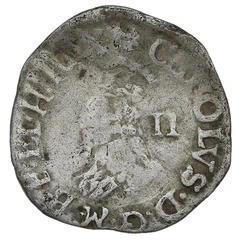 1638-1639 Charles I Silver Half Groat Twopence Hammered mm Anchor