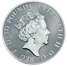 2018 10oz Red Dragon of Wales Silver Coin Queen's Beasts