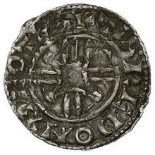 1035-1042 Harthacnut Silver Penny Hammered Thetford Tidread