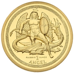 2012 Proof Isle of Man Angel Gold Coin 1oz