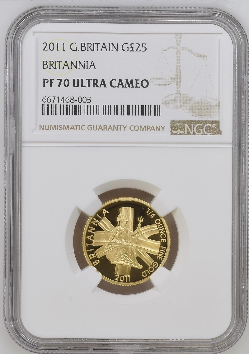2011 Proof 1/4oz Gold Britannia Coin NGC PF70