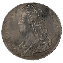 1741 George II Silver Crown - D. QVARTO