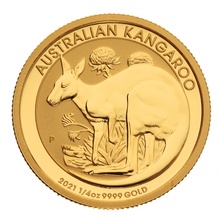 2021 1/4oz Australian Kangaroo Gold Nugget Coin