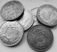 British Silver Crown Pre 1947 Coin