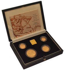 2000 Proof Gold Sovereign 4 Coin Set Boxed