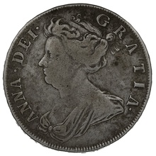 1707 Queen Anne Silver Halfcrown SEXTO