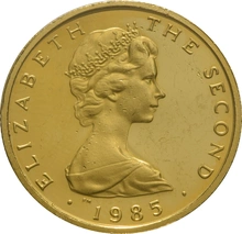 1985 Proof Isle of Man £1 Gold Coin Manx Town Series Ramsey