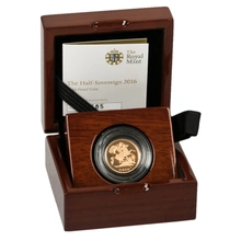2016 Proof Gold Half Sovereign Boxed