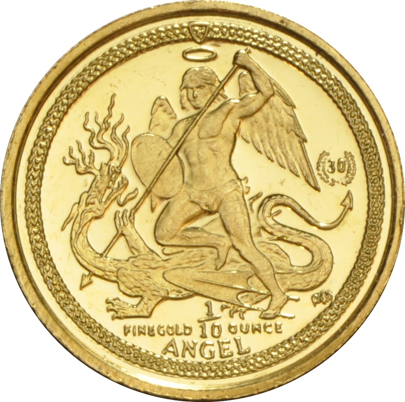Isle of Man Angel Gold Coin 1/10oz