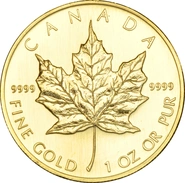 2008 Canadian Maple Leaf Gold Coin 1oz