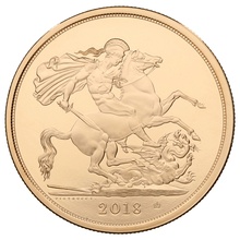 2018 Gold £5 Coin Brilliant Uncirculated Boxed