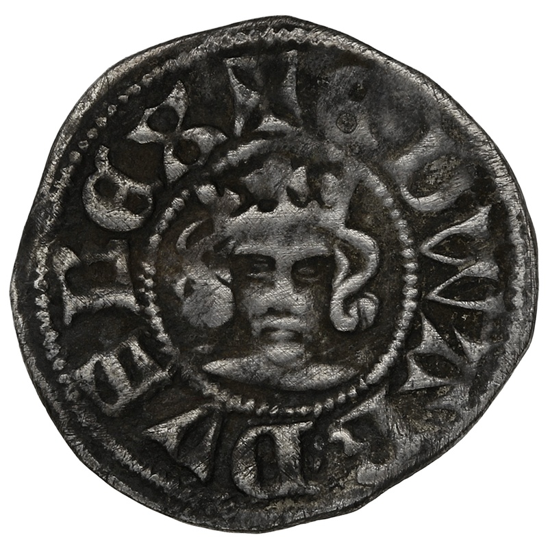 1344-1351 Silver Half Penny Coin Edward III Hammered Florin Coinage