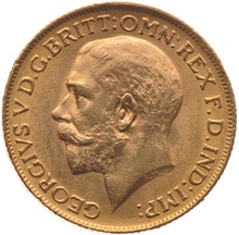 1911 Gold Sovereign Coin George V Melbourne
