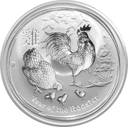 2017 1oz Australian Lunar Year of the Rooster Silver Coin
