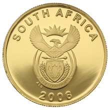 2006 South Africa Gold Proof 1/4oz R2 World Cup Boxed