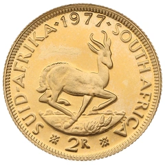 1977 R2 Gold Coin 2 Rand South Africa