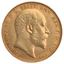 1910 Gold Sovereign Coin Edward VII Canada