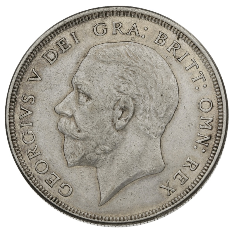 1927 Silver Crown Coin George V Wreath