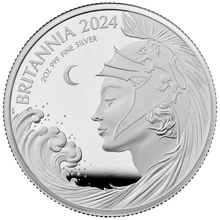 2024 Britannia 2oz Silver Proof Coin Boxed
