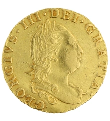 1786 Gold Half Guinea Coin George III