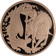 2012 Proof Gold Sovereign Coin Elizabeth II Fourth Head