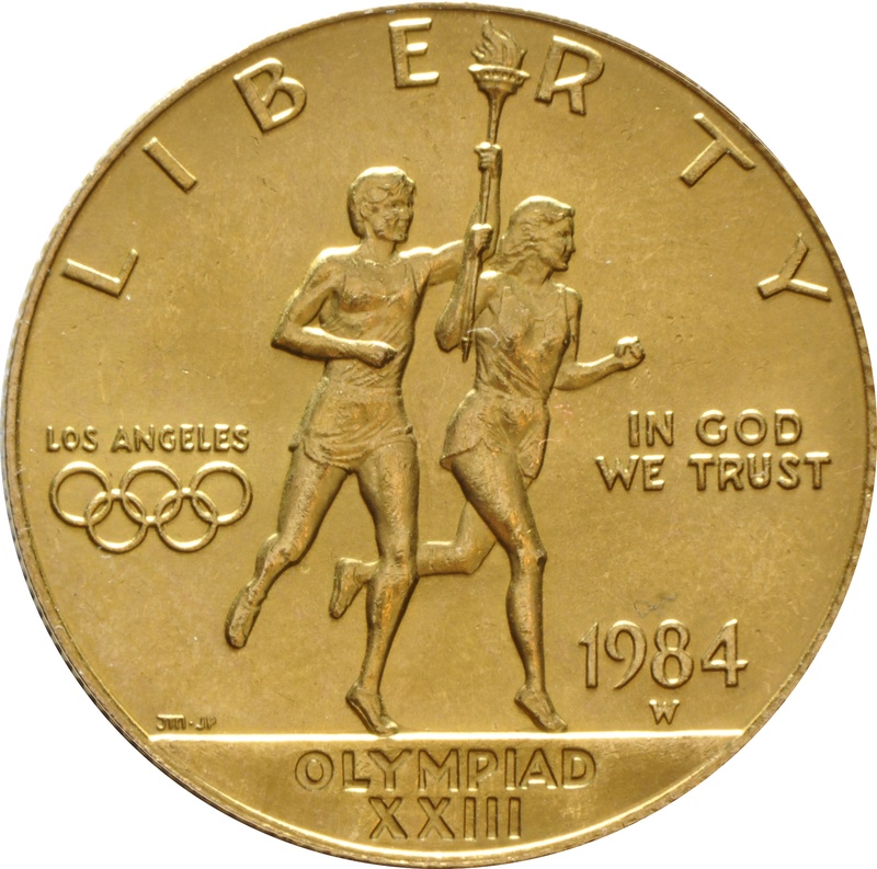 American Gold Commemorative $10 1984 LA Olympics