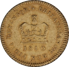 1810 1/3 Guinea Gold Coin George III NGC AU55