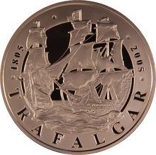 2005 Proof £5 Gold Crown Coin Battle of Trafalgar Boxed