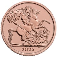 2025 Last of the Rose Gold Half Sovereign in a Gift Box