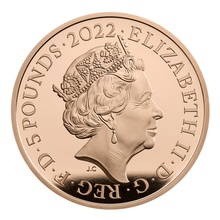 2022 Proof £5 Gold Crown Coin 100th Anniversary of the Discovery of Tutankhamun’s Tomb Boxed