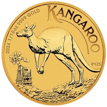 2024 1/10oz Australian Kangaroo Gold Nugget Coin
