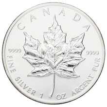 1988 Canadian Silver Maple Leaf Coin 1oz