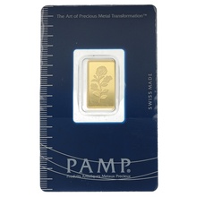 PAMP Rosa 2.5 Gram Gold Bar Minted Gift Boxed