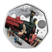 2022 Proof 50p Silver Coin 25th Anniversary of Harry Potter Hogwarts Express Boxed