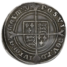 1551 Silver Shilling Coin Edward VI Y