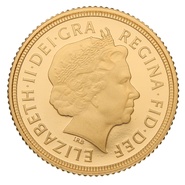 2015 Proof Gold Half Sovereign Elizabeth II Fourth Head