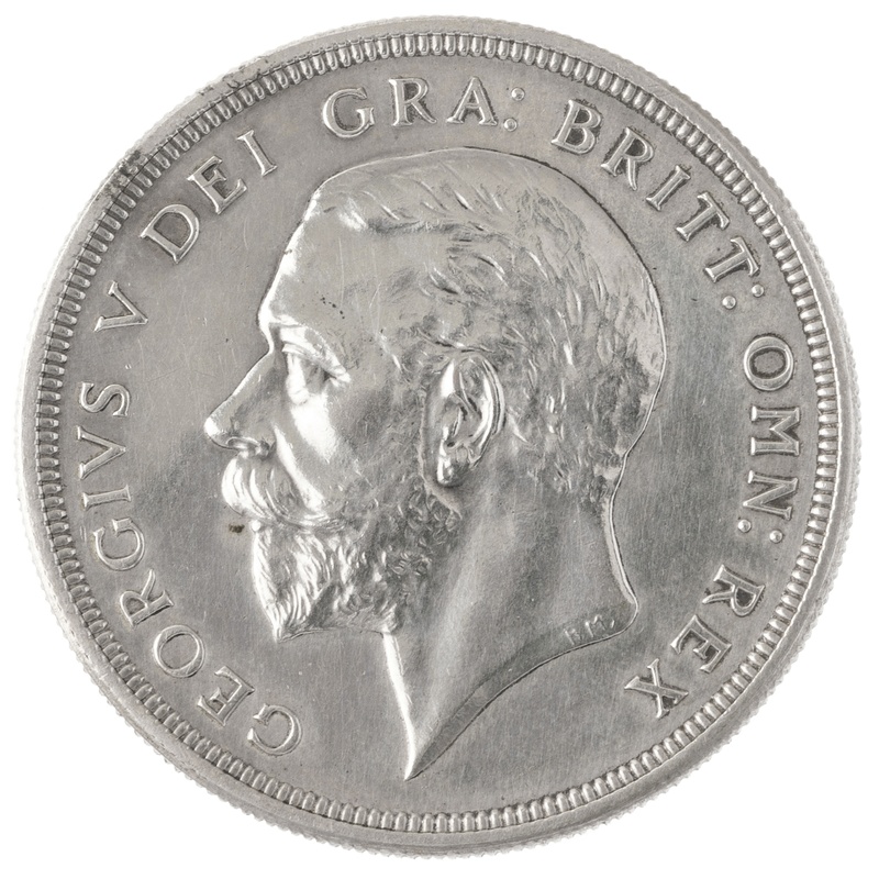 1927 Proof Silver Crown Coin George V Christmas Crown Extremely Fine
