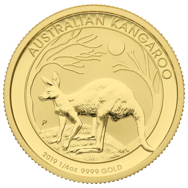 2019 1/4oz Australian Kangaroo Gold Nugget Coin