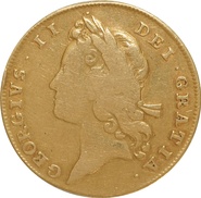 1731 Gold Guinea Coin George II