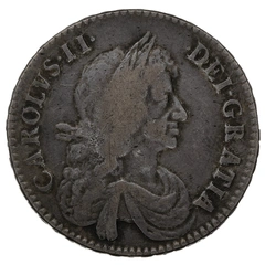 1671 Silver Half Crown Coin Charles II