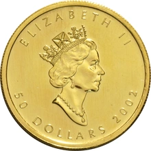 2002 Canadian Maple Leaf Gold Coin 1oz
