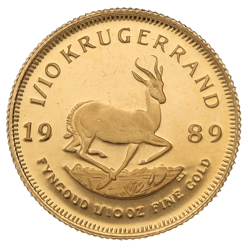 1989 1/10oz Krugerrand Gold Coin