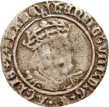 Silver Groat Fourpence Coin Henry VIII