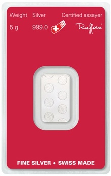 5g Silver Bar Argor-Heraeus