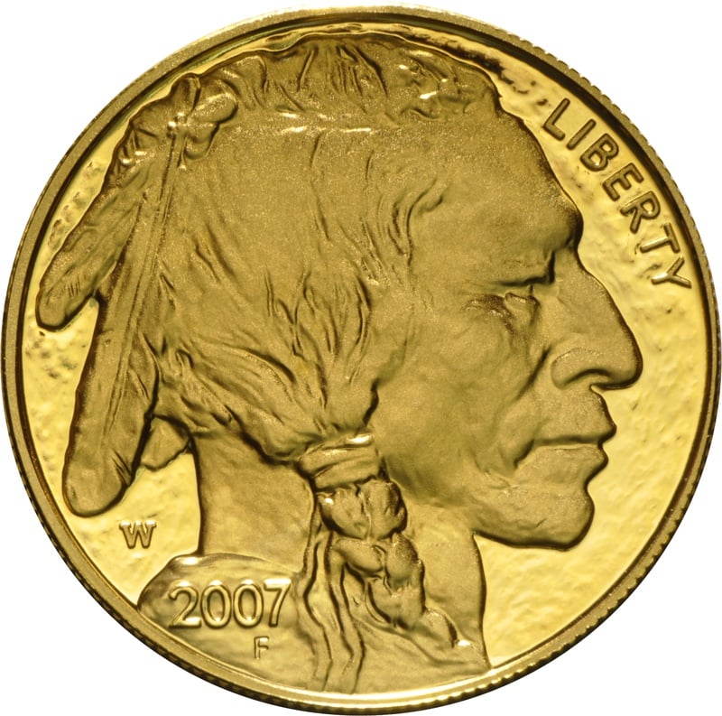 2007 American Buffalo One Ounce Gold Reverse Proof Coin